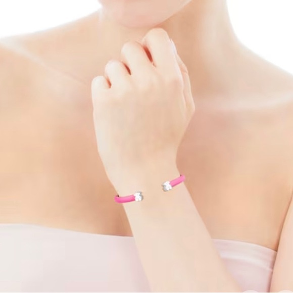 TOUS Silver Leather Bracelet - Picture 7 of 8